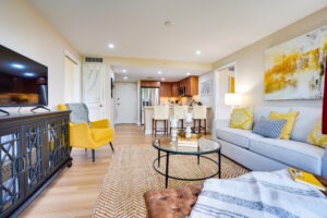 open concept living room and kitchen