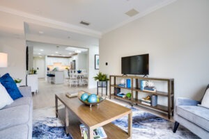 open concept residential living room