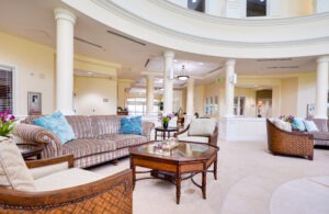 main lounge area at covenant living of Florida