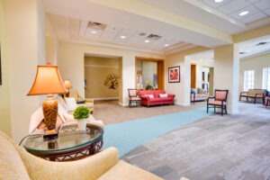 waiting room at covenant living of Florida