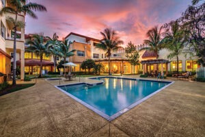 outdoor pool at covenant living of Florida