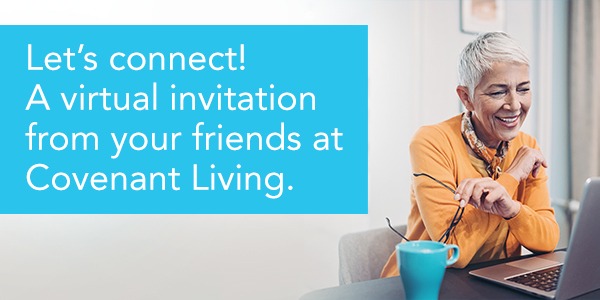lets connect, virtual call with covenant living